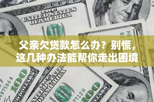 北京父亲欠贷款怎么办?别慌,这几种办法能帮你走出困境 北京父亲欠贷款怎么办?别慌,这几种办法能帮你走出困境